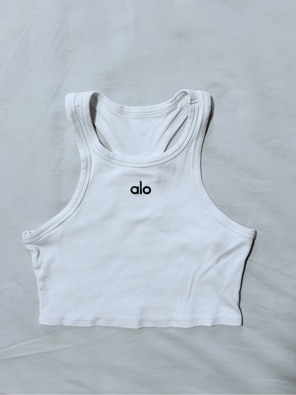 Alo Aspire Tank Top Black and White Small - Picture 3 of 8